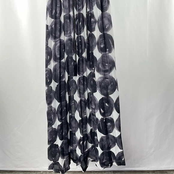 Dear Creatures Retro Abstract Dots Sleeveless Rope Tie Maxi Dress in Multi Small - Picture 5 of 9